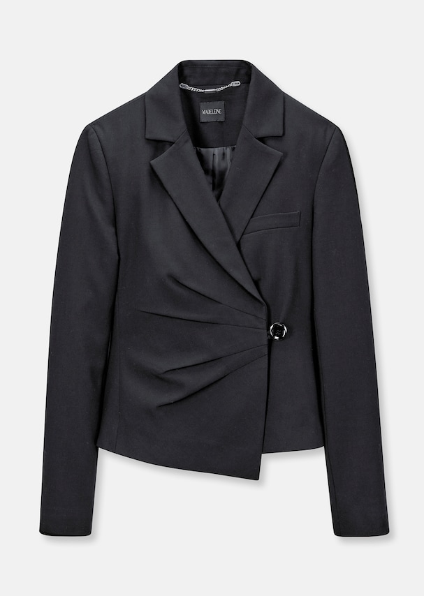 Short blazer with asymmetric fastening 4