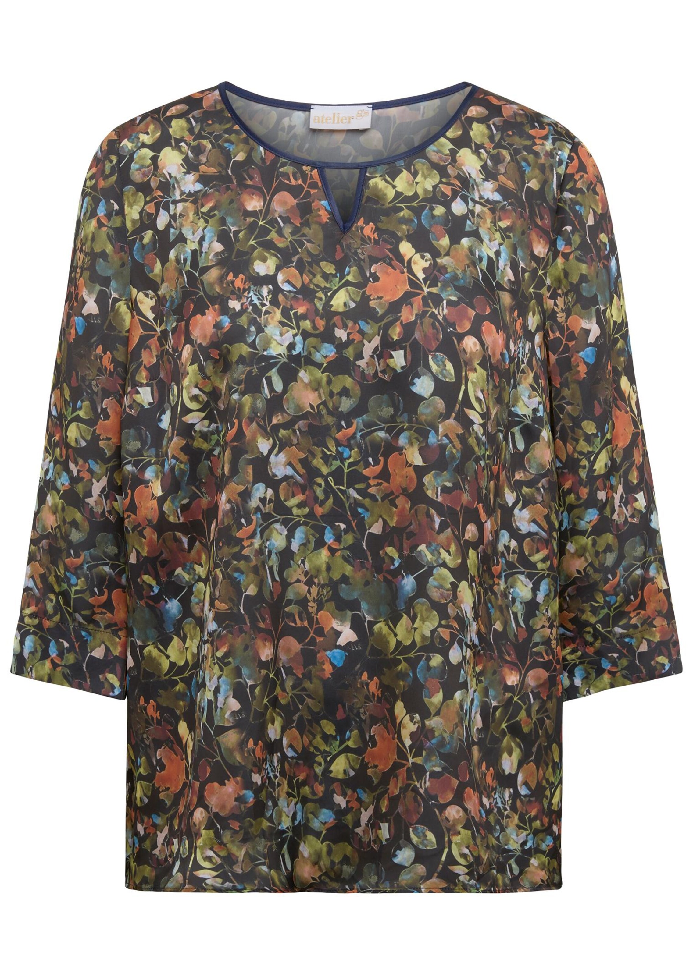 Chemisier imprimé - bleu foncé / à motifs - Gr. 42 de Goldner Fashion