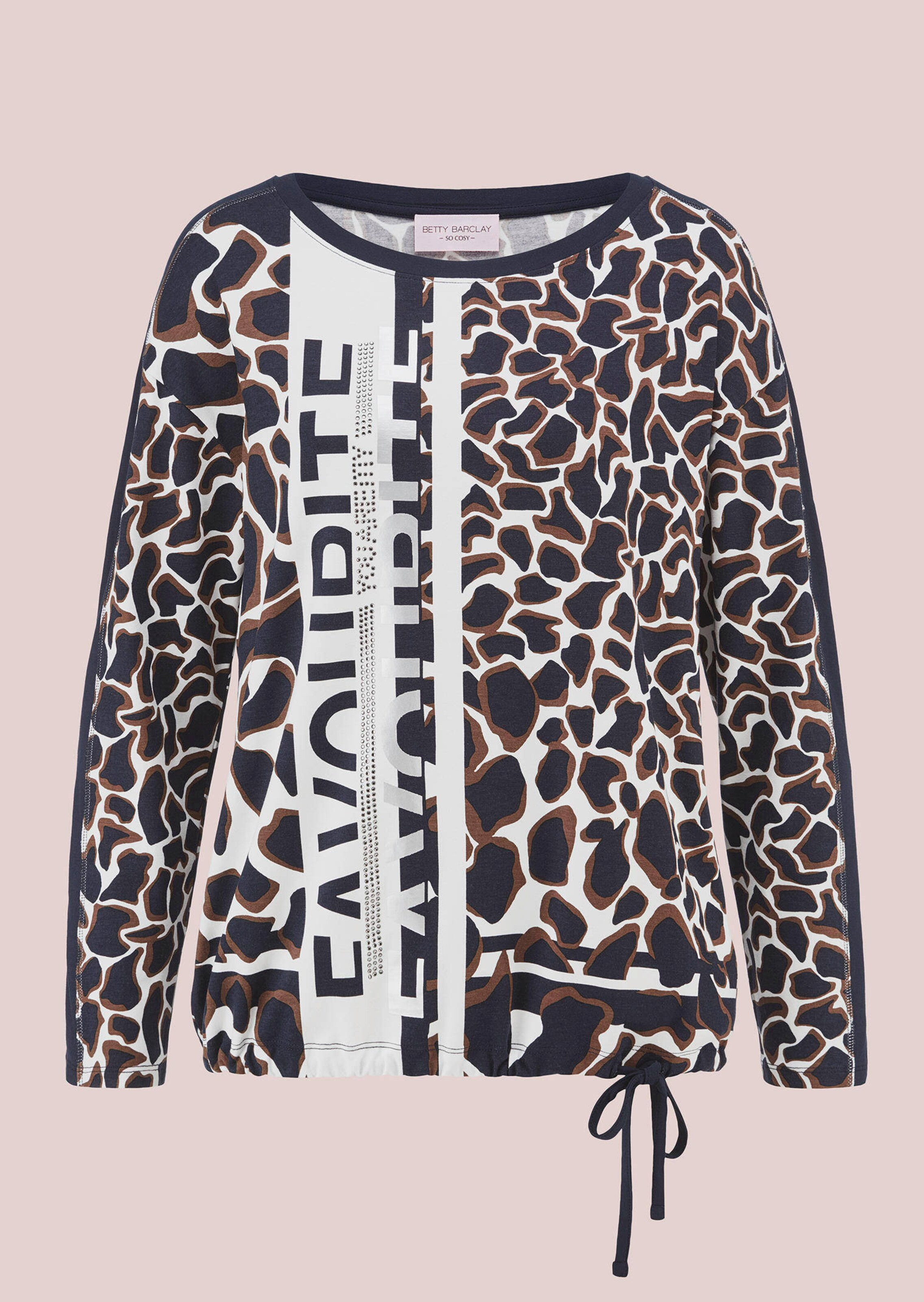 Langarmshirt mit Leo Print