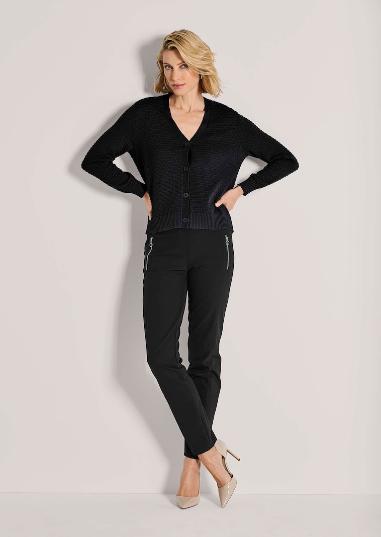 Strickjacke aus reiner Baumwolle