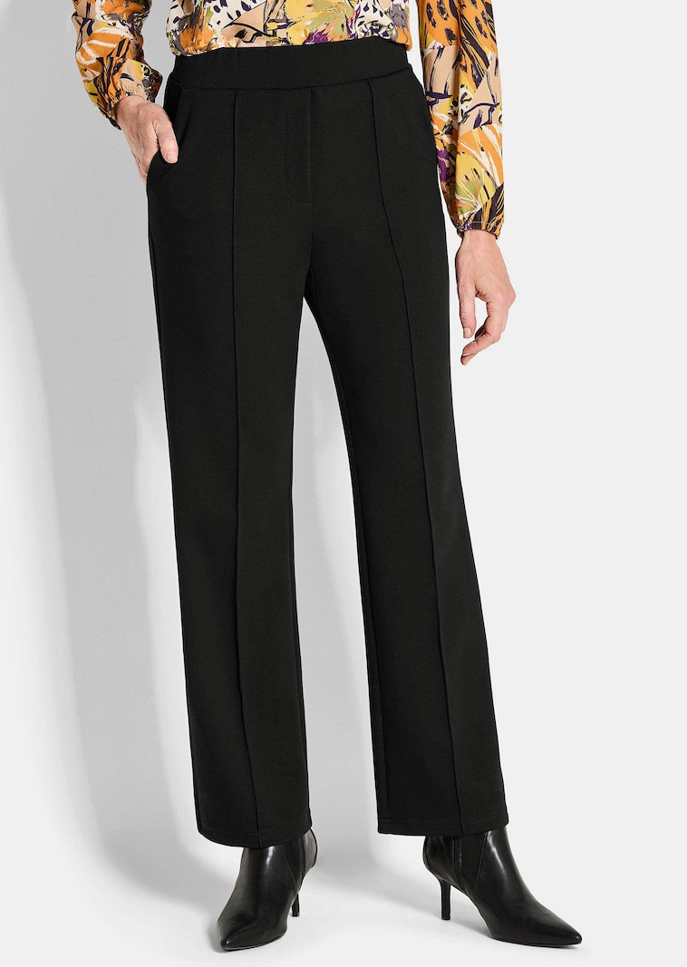 Joustovyötärölliset laskoshousut