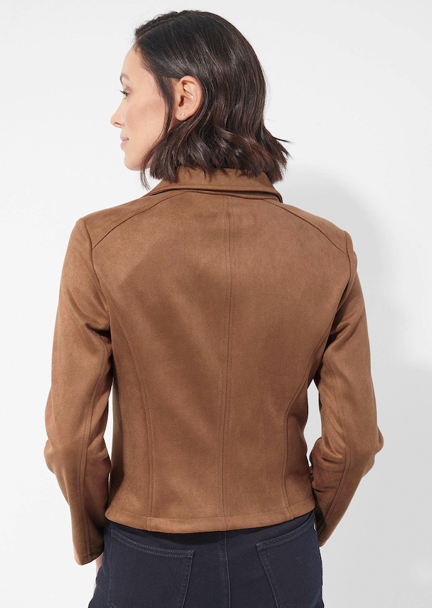 Velours-Bikerjacke 2