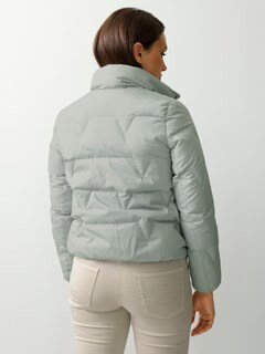 Kurze Daunensteppjacke mit Zierbändern thumbnail 3