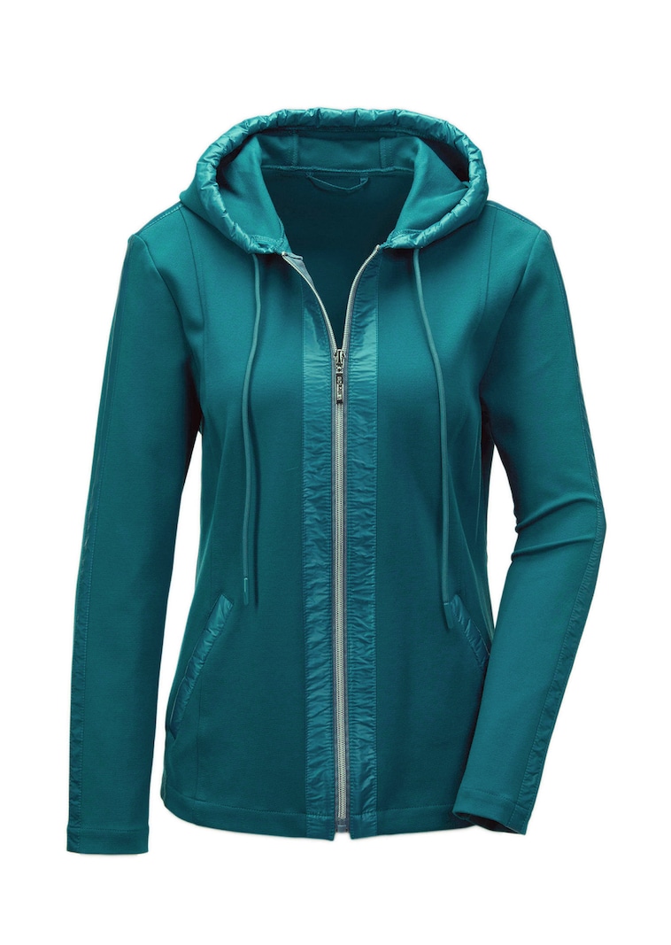 Comfortabel vrijetijdsjasje met capuchon