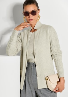 Strickblazer aus weichem Woll-Mix thumbnail 7