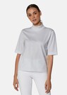 Stand-up collar shirt with short sleeves thumbnail 1
