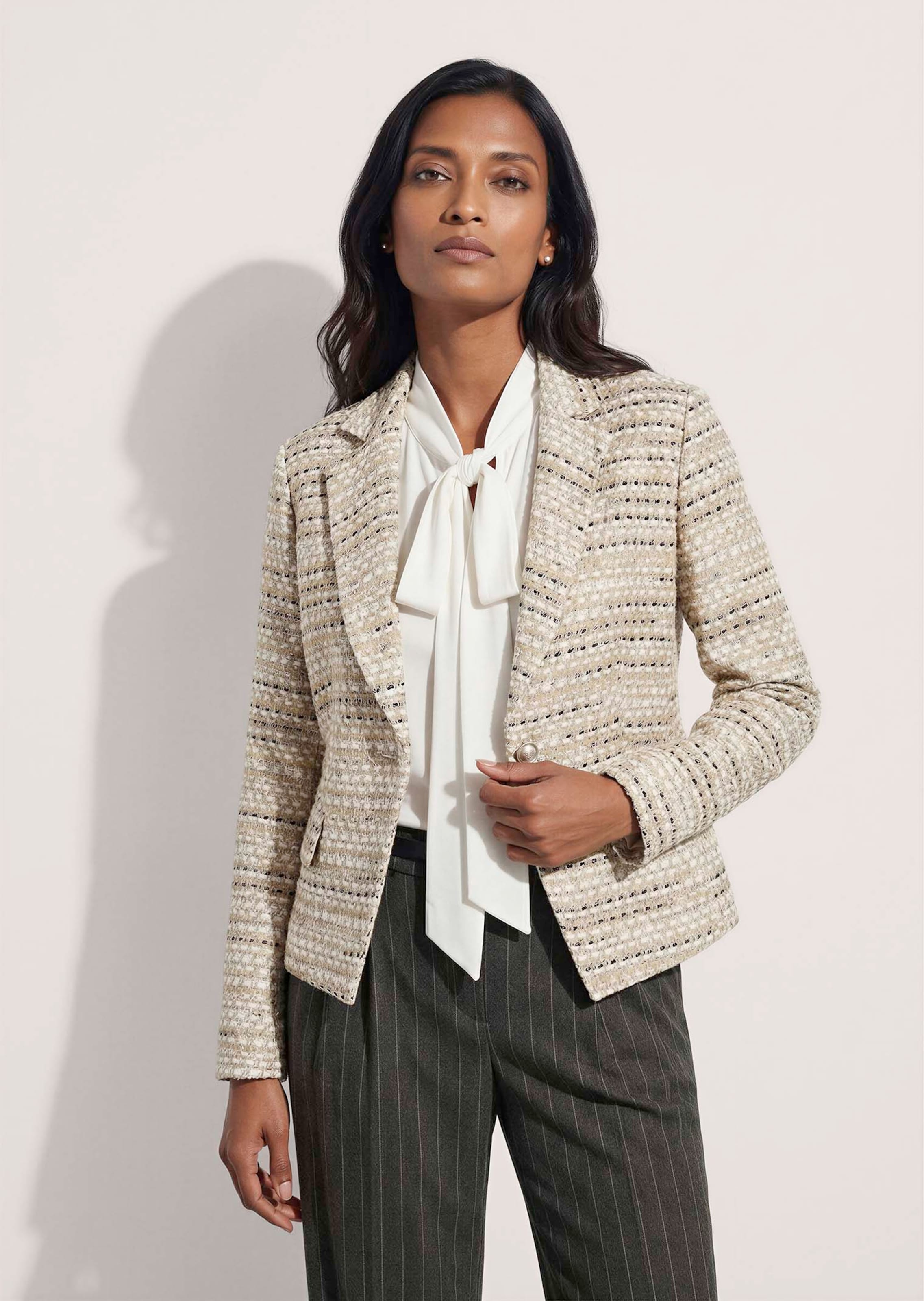 Strukturierter Tweed-Blazer