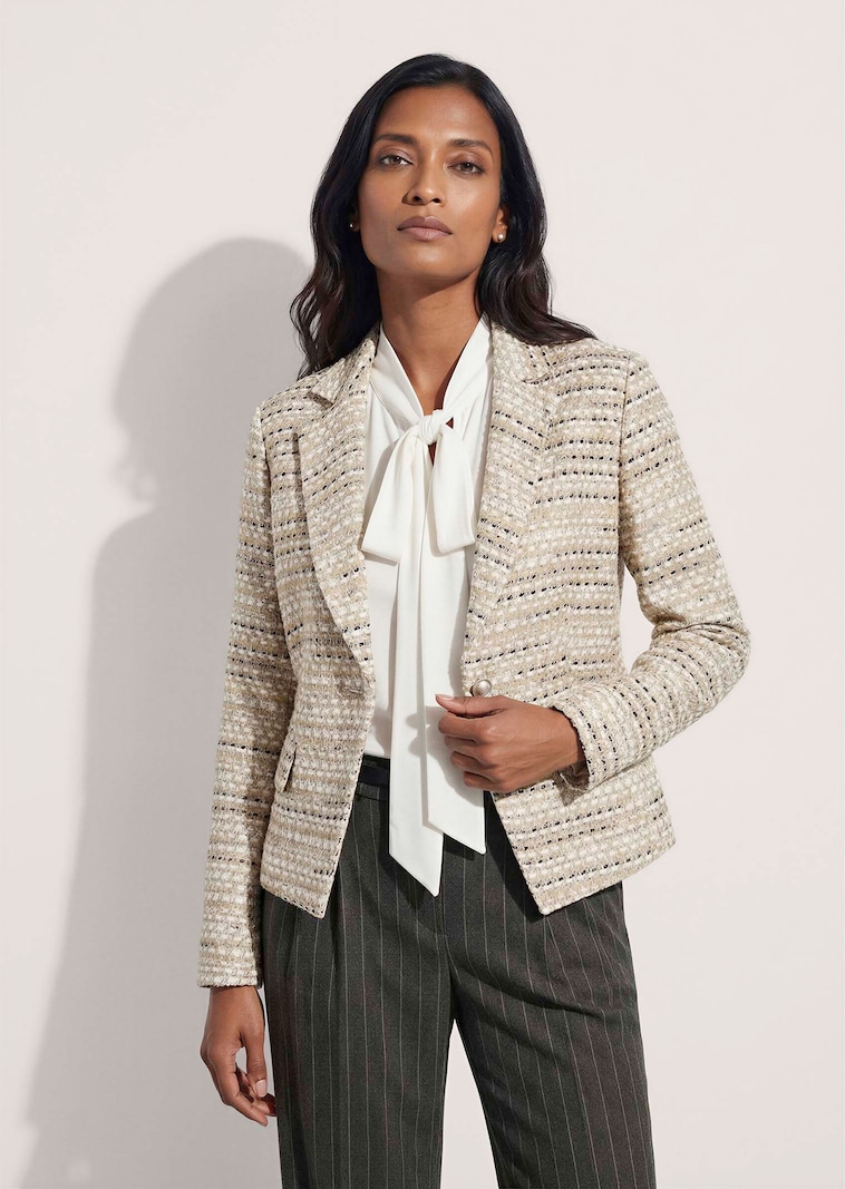 Blazer en tweed structuré