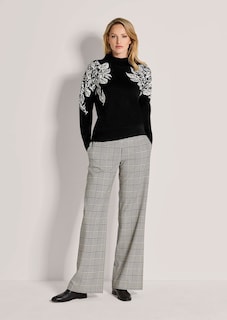 Jacquard-Pullover mit floralem Motiv thumbnail 2