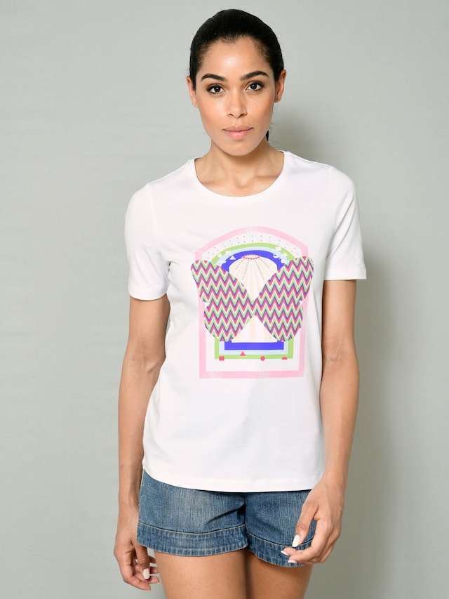 Shirt mit modischen Motivdruck