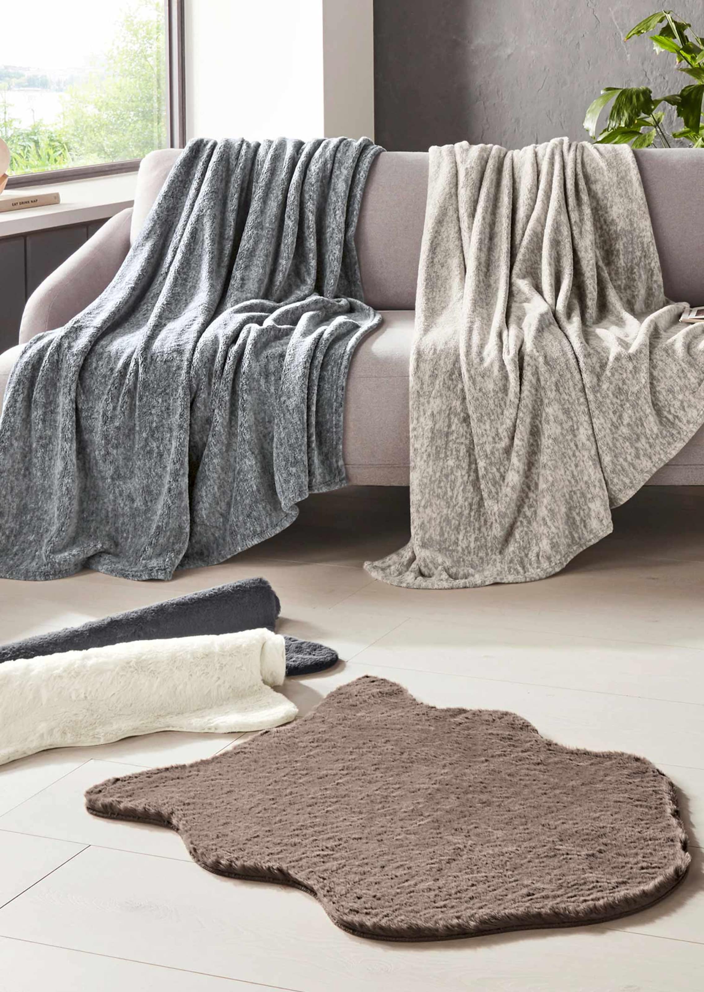 Plaid - ivoire - Gr. 150 x 200 cm de Goldner Fashion