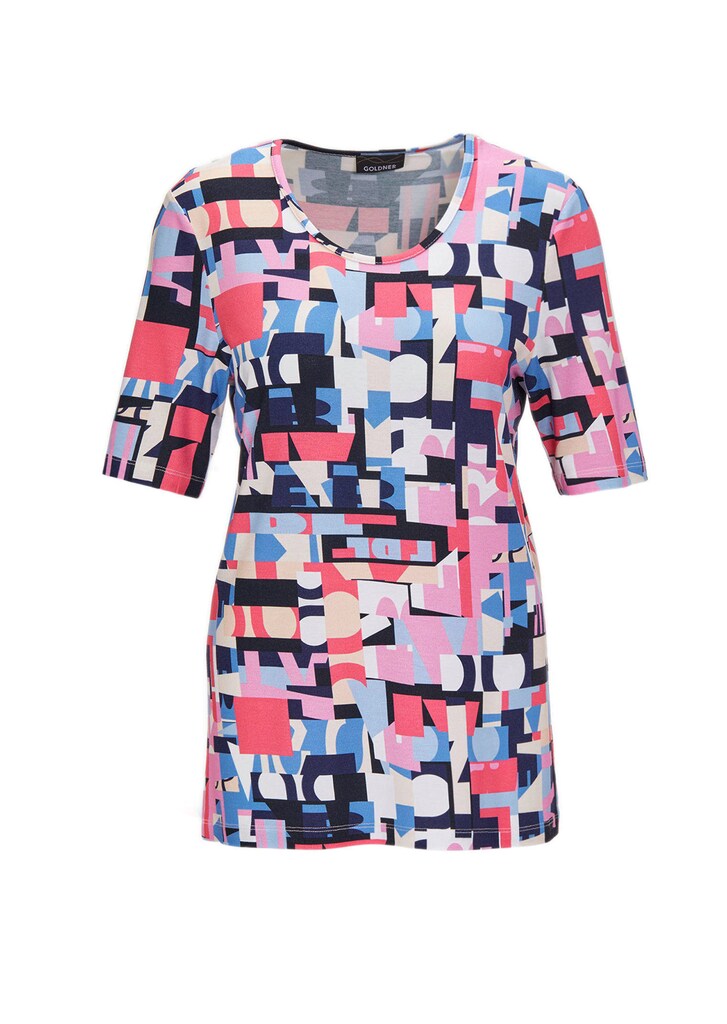 Druckshirt mit Rundhals und ½-Arm