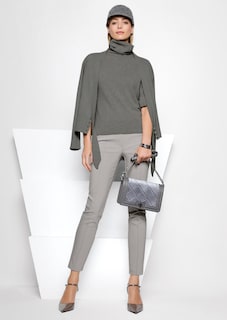 Kaschmir-Strickjacke mit tiefem V-Ausschnitt und Bindeband thumbnail 7