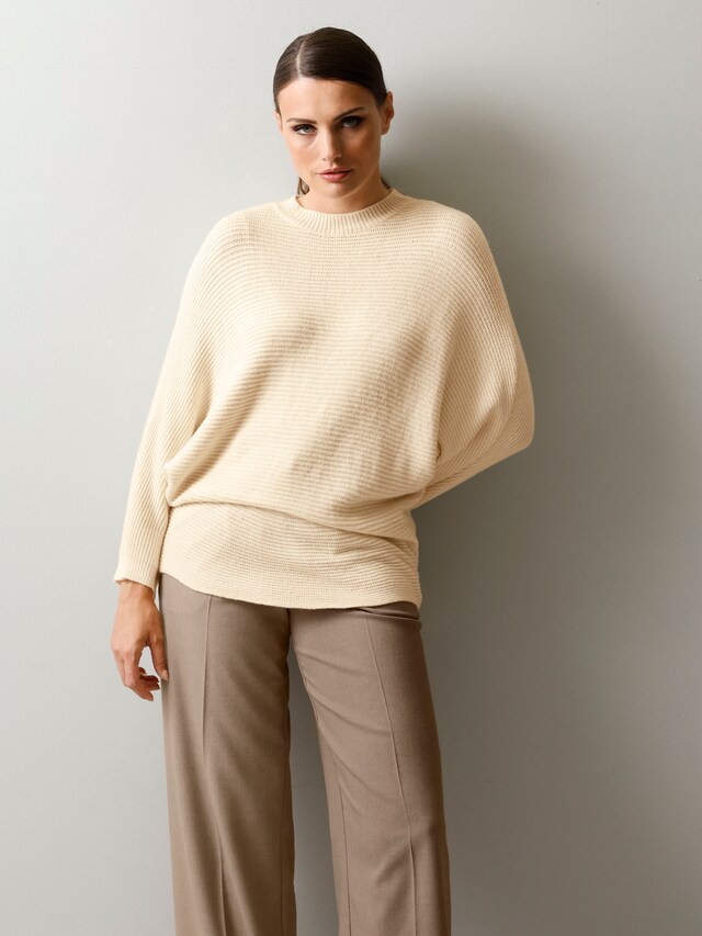 Pullover mit weiten Fledermausärmeln 3
