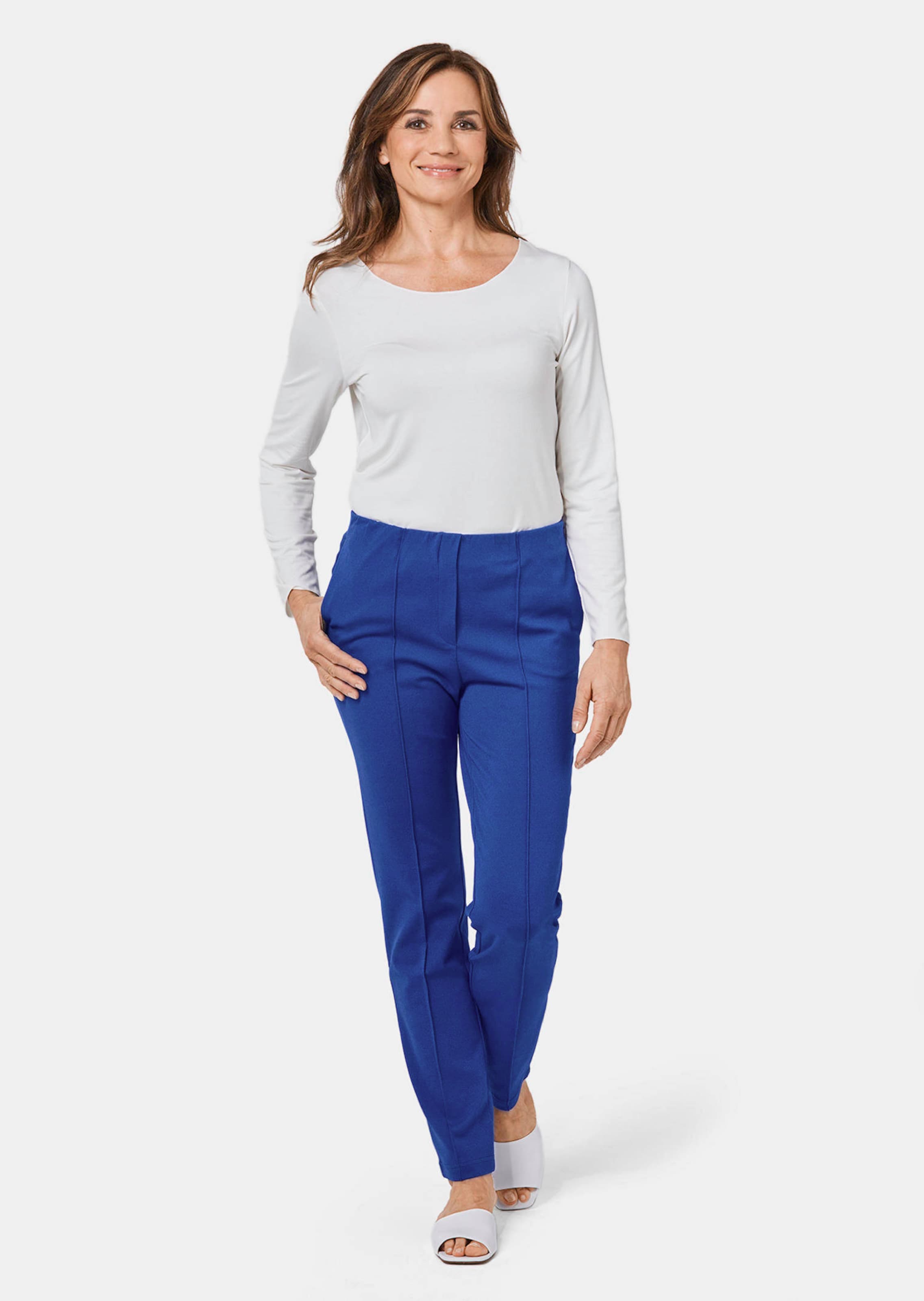 Pantalon LOUISA avec liserés avantageux - bleu roi - Gr. 58 de Goldner Fashion