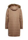 Manteau court à capuche et tissu fourrure thumbnail 4