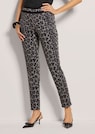 Leopard print trousers with zip pockets thumbnail 1