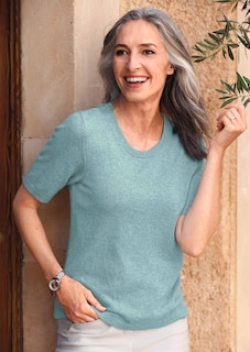 Pull à manches courtes en cachemire thumbnail 7