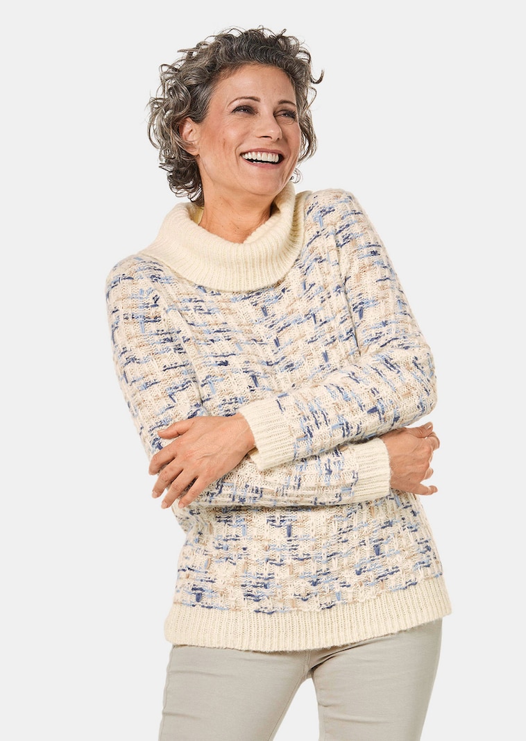 Pullover met lage col