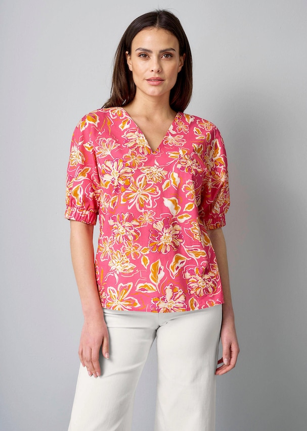 Bluse mit Gummizug am Ärmel 3