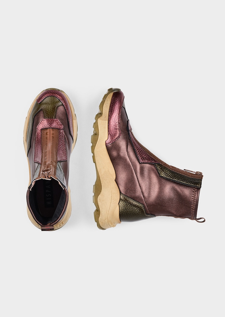 Chunky-Boots mit Reißverschluss