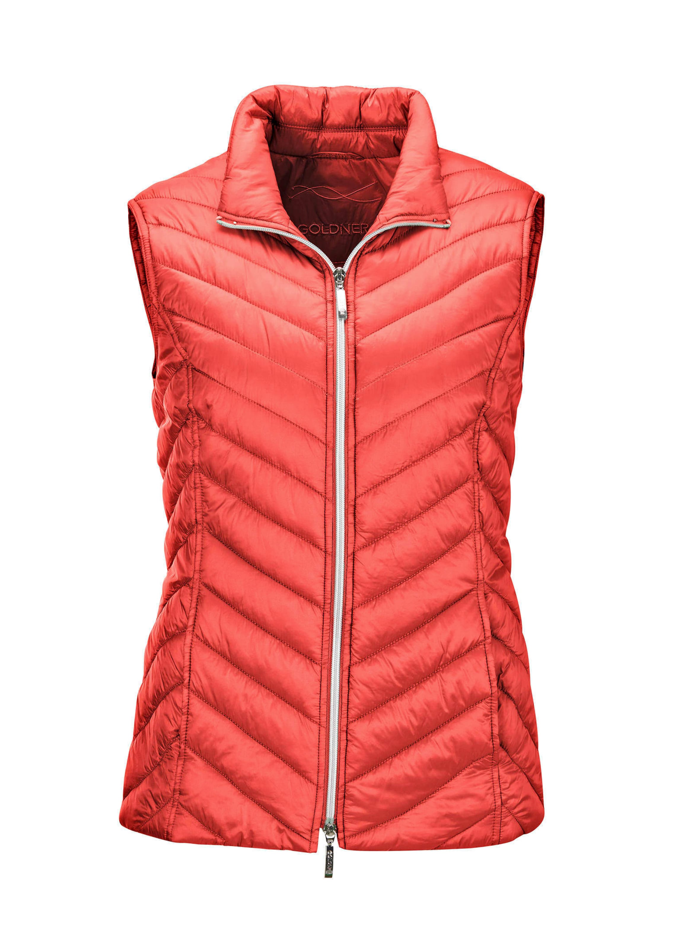 Figurschmeichelnde Weste mit leichter Wattierung