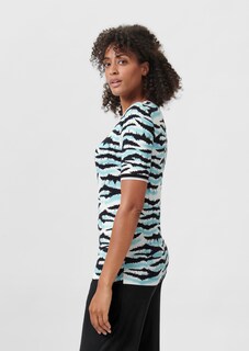 Shirt mit abstraktem Animalprint thumbnail 4