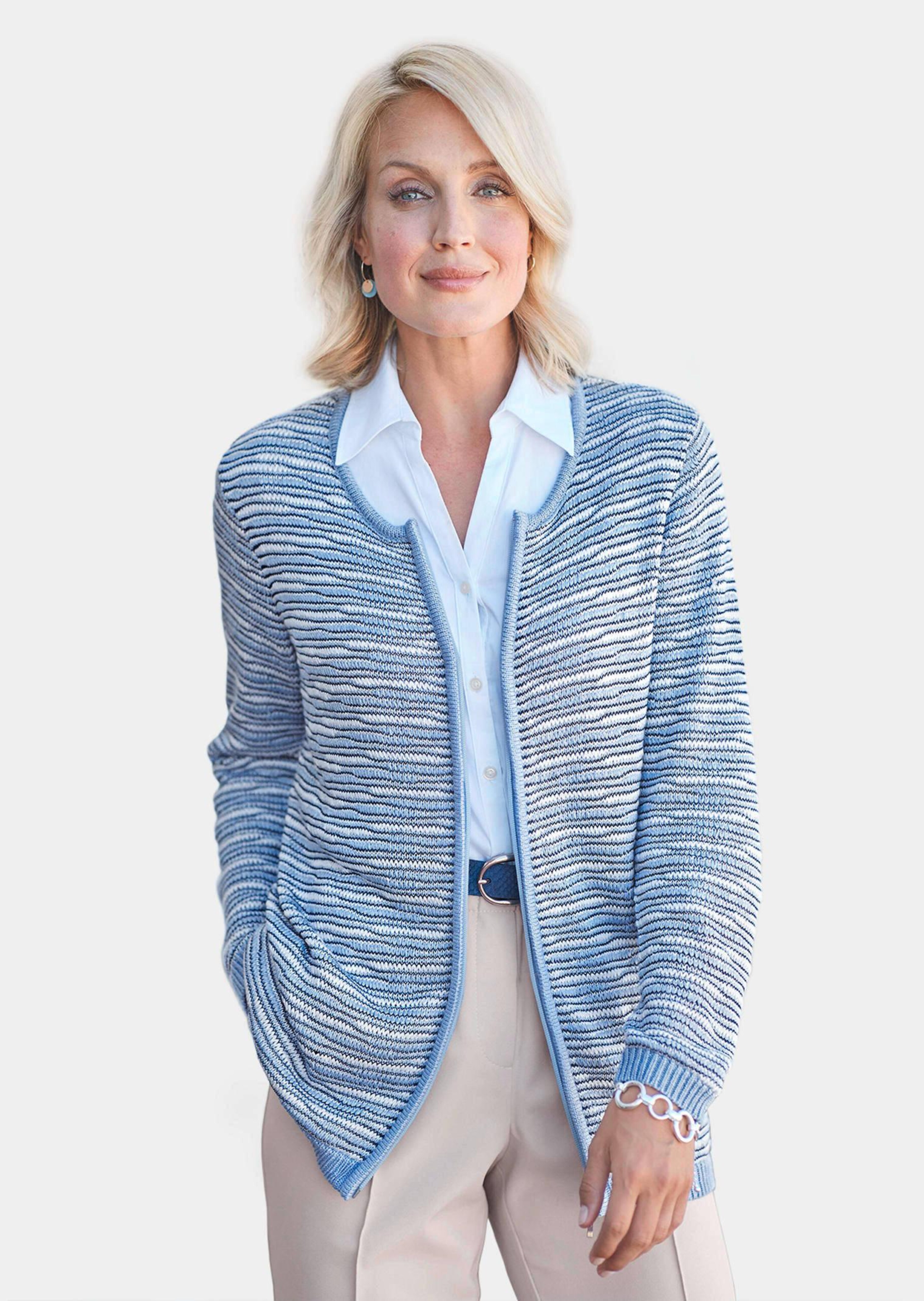 Cardigan en tricot structuré