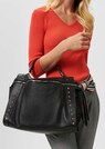 Leren tas met decoratie van studs thumbnail 4