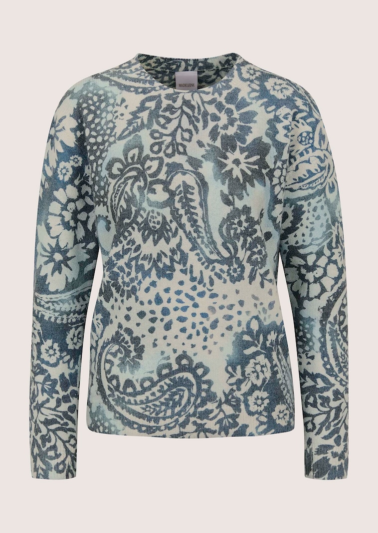 Pullover mit All-over-Print