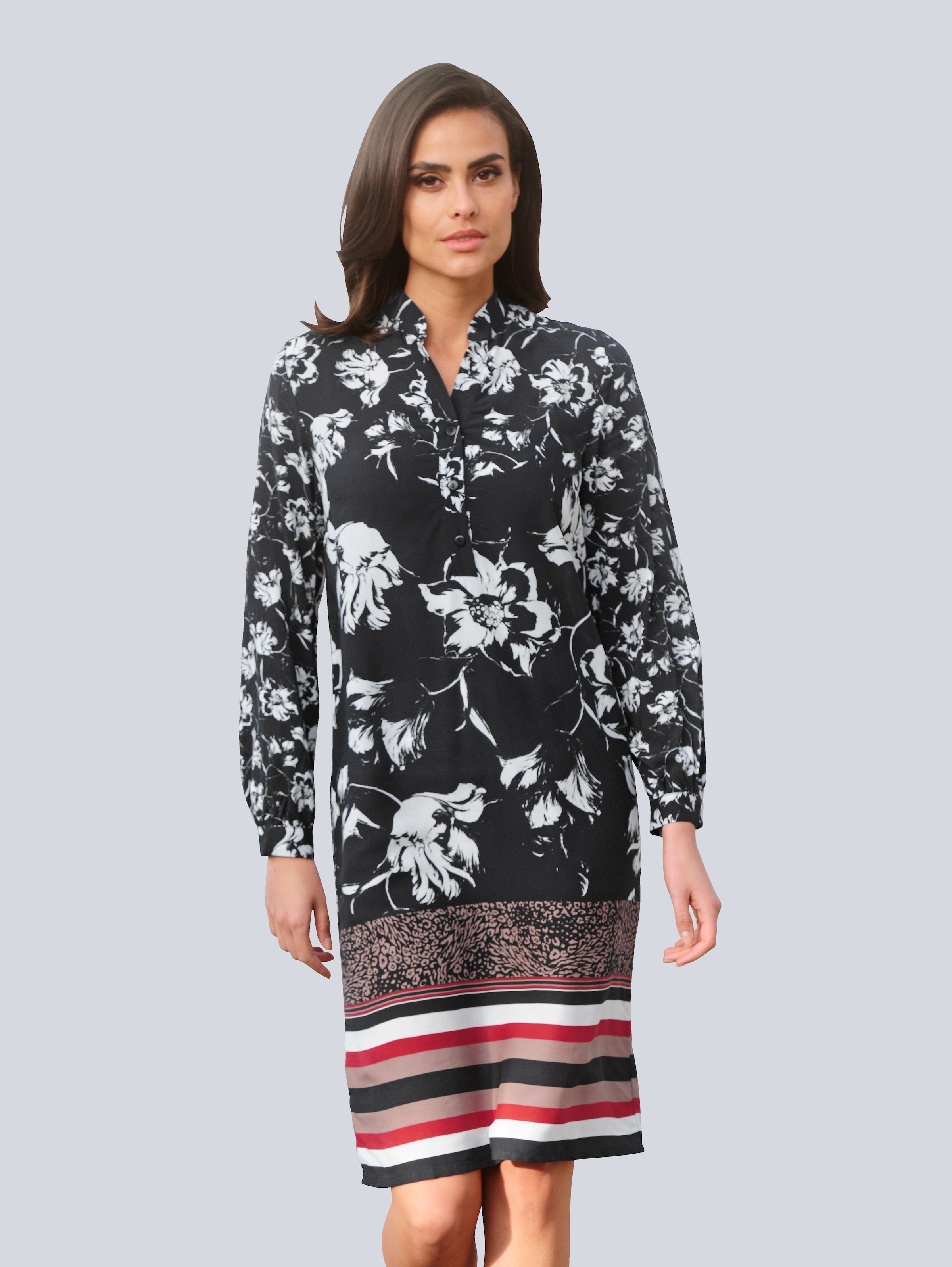 Kleid mit floralem Dessin