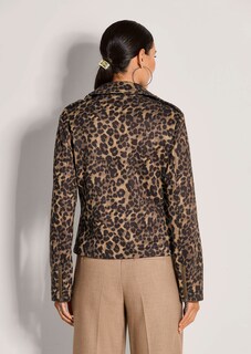 Biker-Jacke in bedruckter Scuba-Qualität thumbnail 3