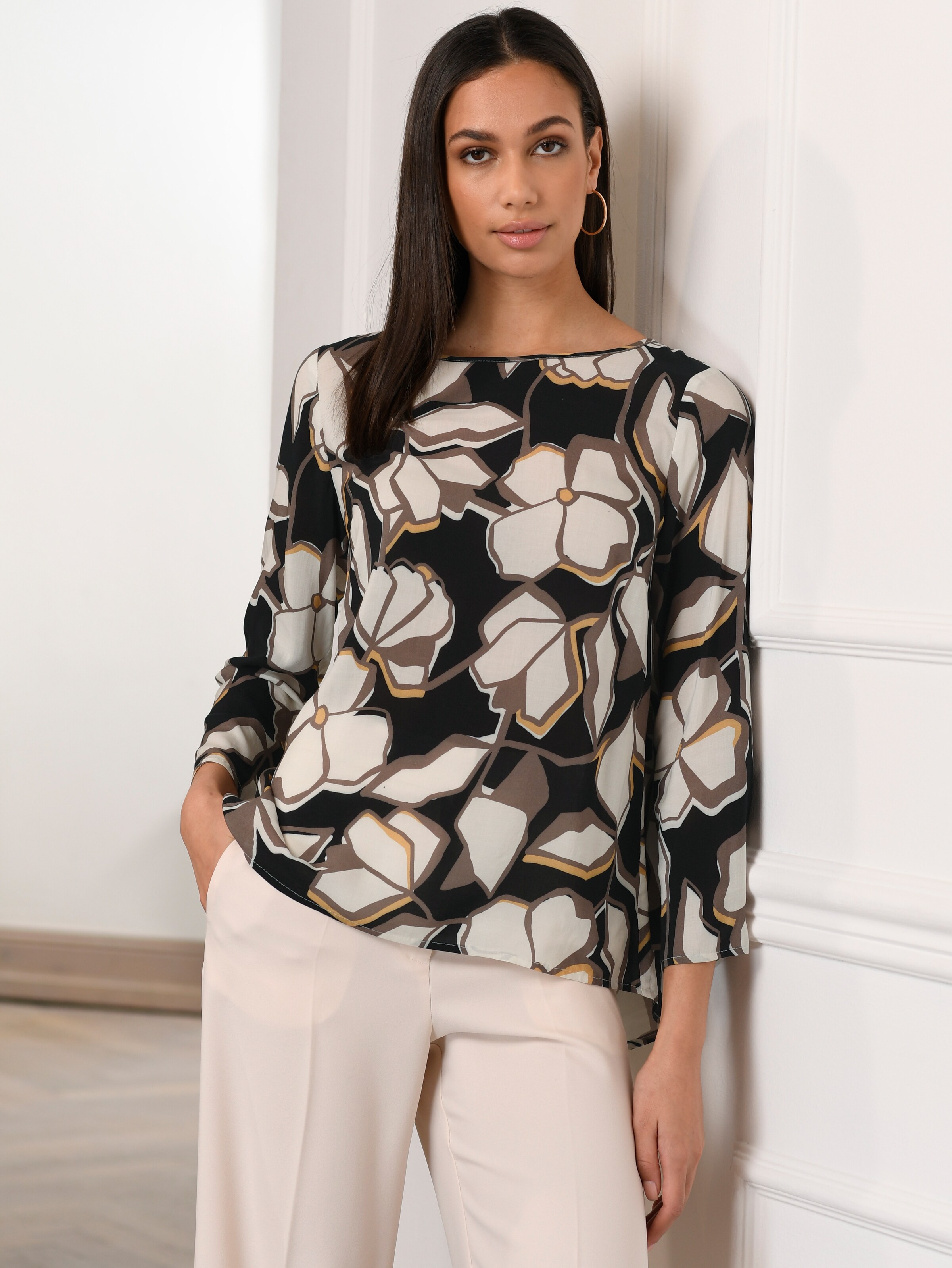 Bluse mit Allover Print 2