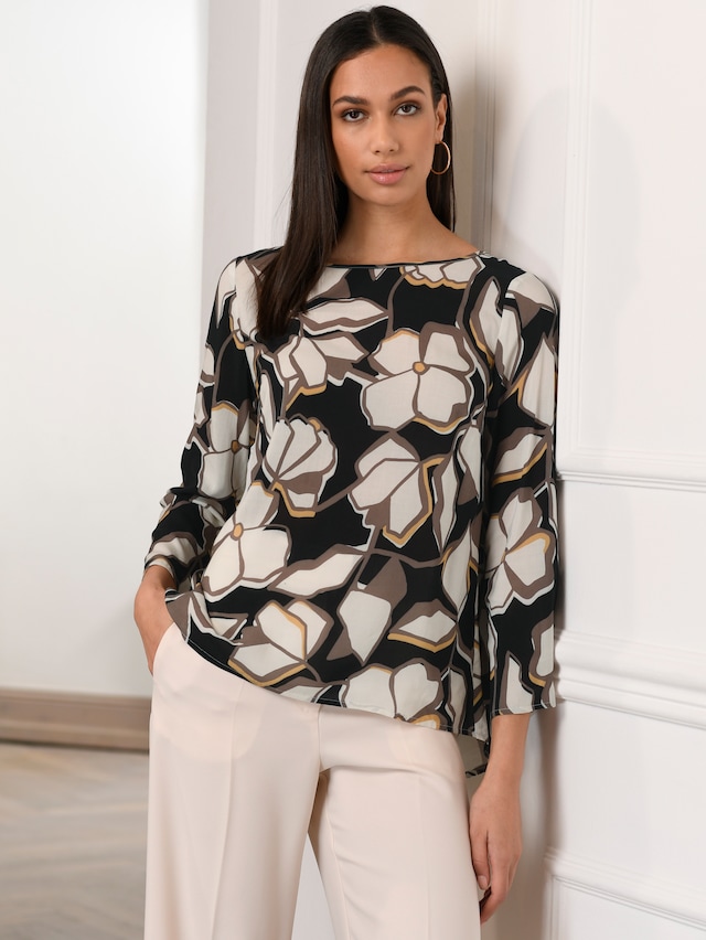 Bluse mit Allover Print 2