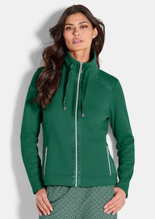 Veste sweat avec liens en satin thumbnail 1