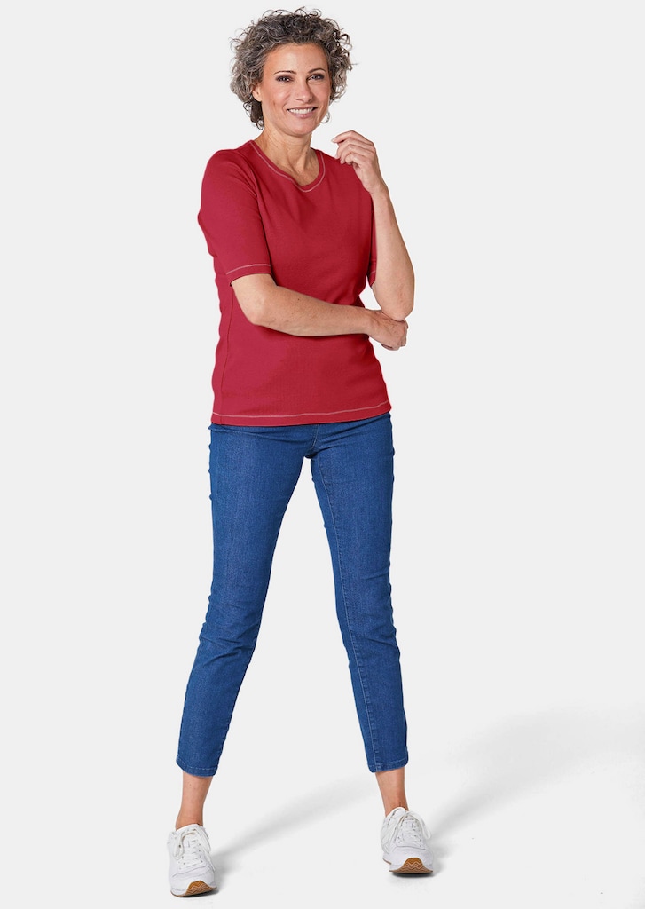 Basic shirt van puur katoen