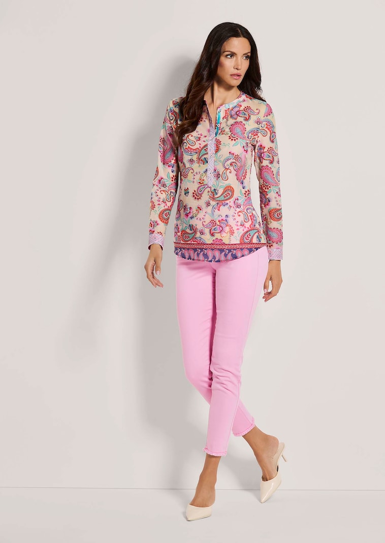 Lange Tunika-Bluse zum Schlüpfen