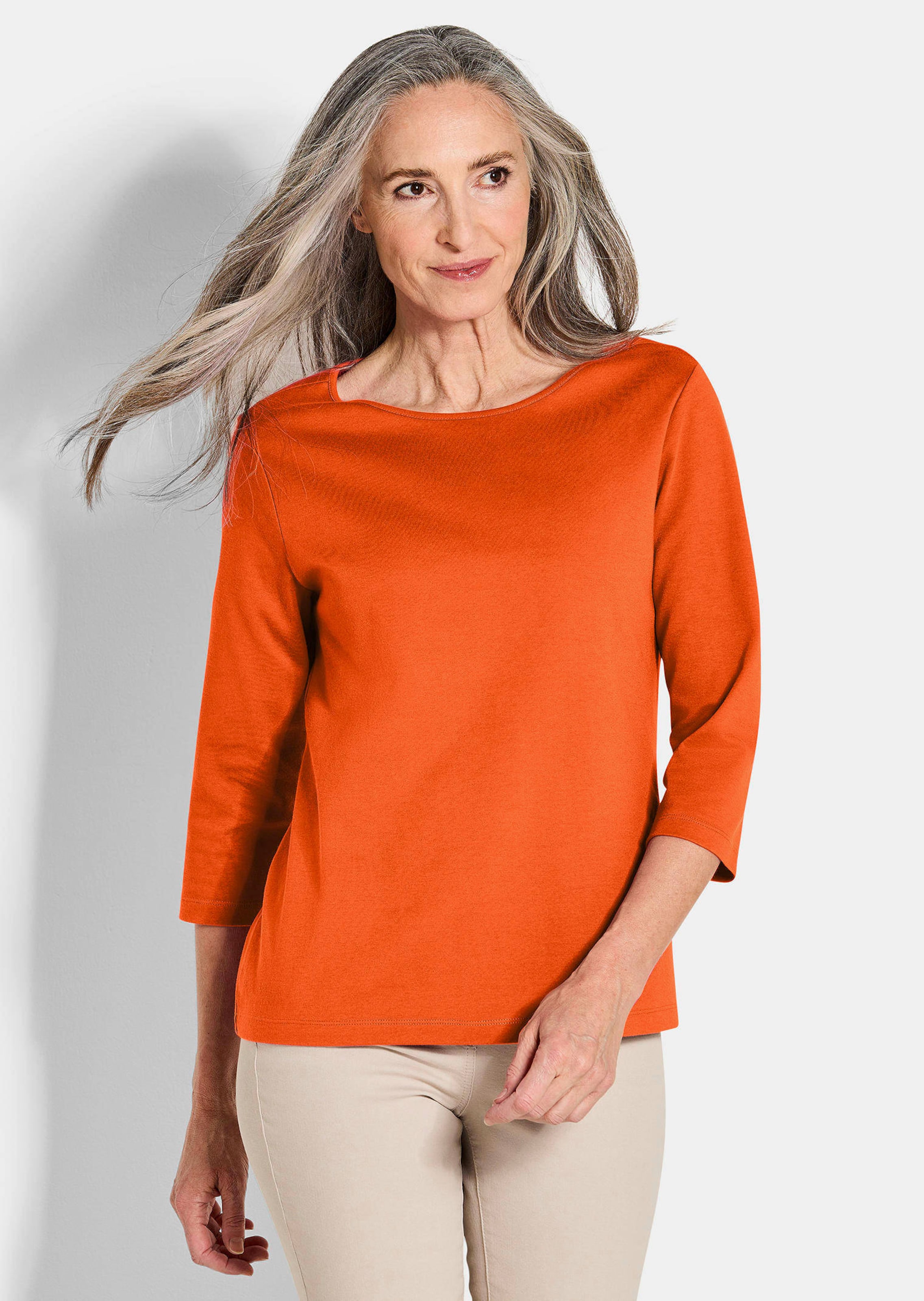 Basic-Shirt aus Interlock-Jersey