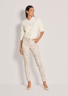 Gemusterte Slim-Hose im 4-Pocket-Style thumbnail 2