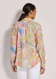 Longbluse mit Unikat-Print thumbnail 3