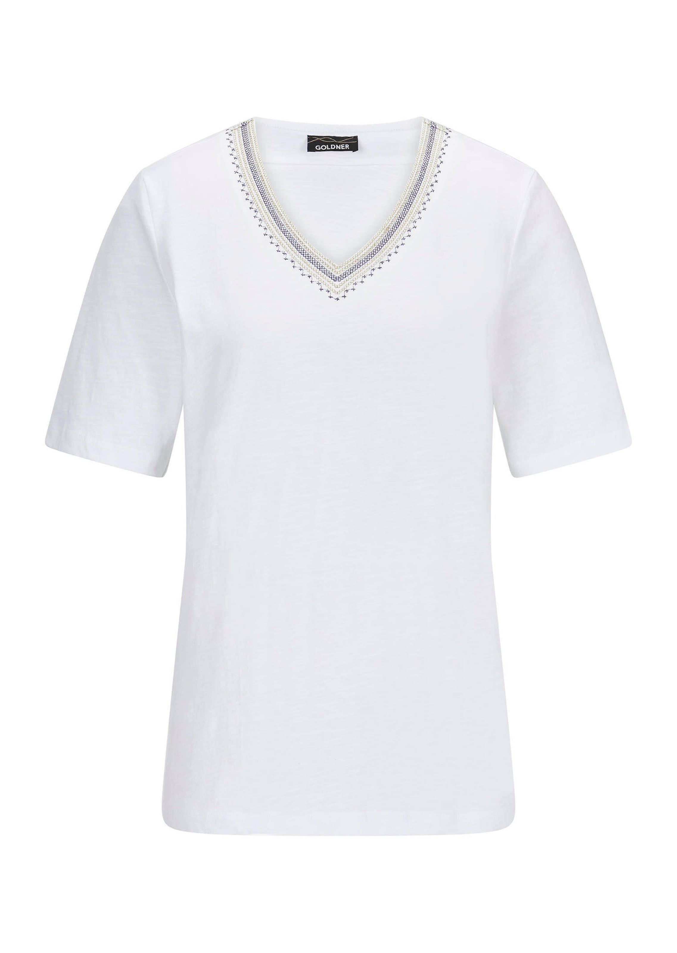 Baumwoll-Shirt mit Stickereien