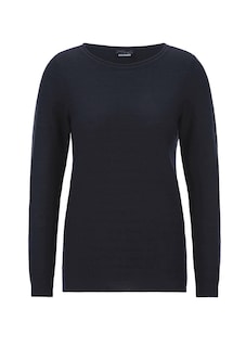 Fijn gebreide tricot pullover met boothals thumbnail 6