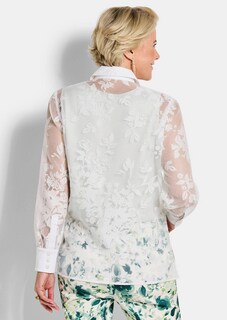 Ausbrenner-Bluse mit Blumenmuster thumbnail 3