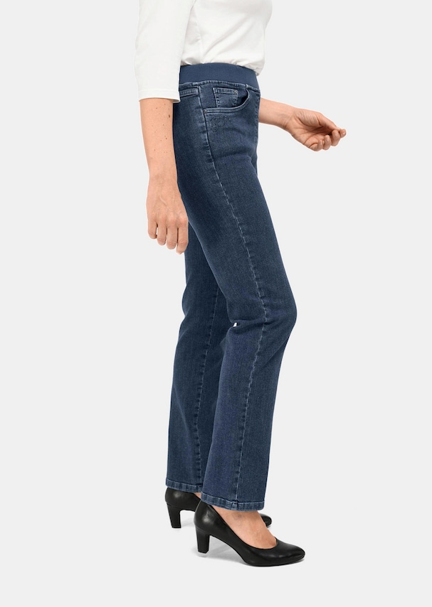 Jeans LOUISA met elastische jersey tailleband 3
