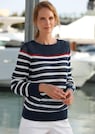 Lichte gestreepte pullover met mooi contrast thumbnail 2