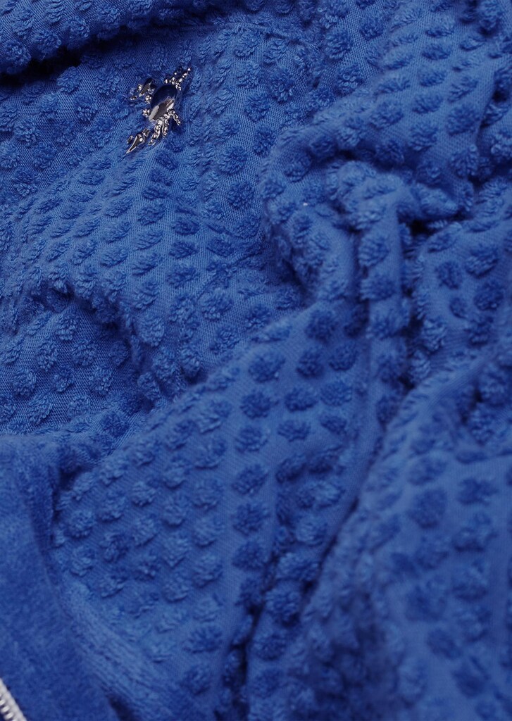 Bademantel aus Jacquard-Frottee mit Reißverschluss