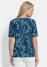 T-shirt en coton avec des fleurs féminines thumbnail 3