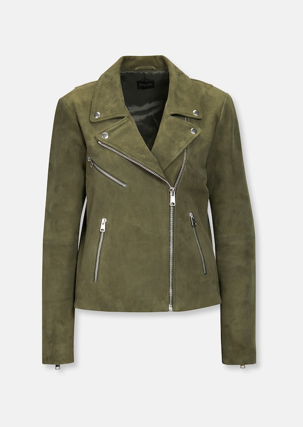 Biker-style leather jacket 5