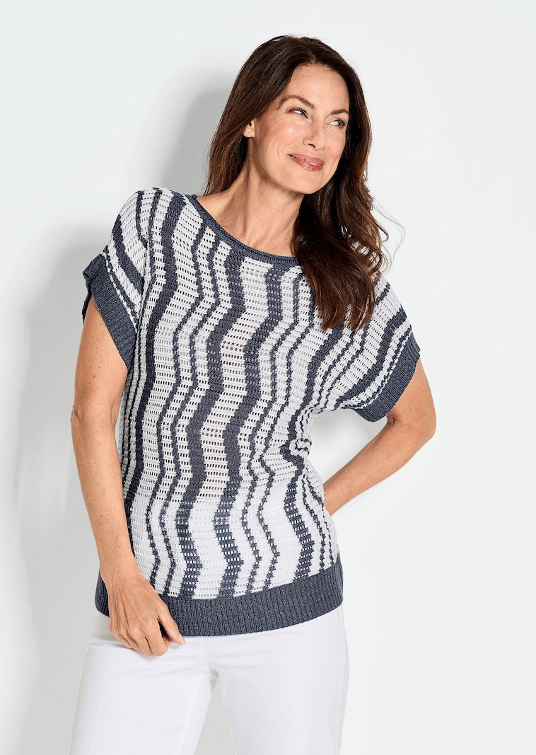 Pullover mit Intarsienmuster