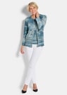 Shirtjacke aus geringeltem Struktur-Jersey thumbnail 2